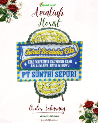 Papan Bunga Duka di Sumber Rejo