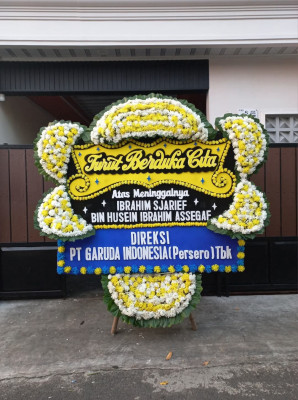 Papan Bunga Duka di Sumber Rejo