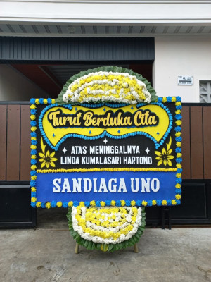Papan Bunga Duka di Sumber Rejo